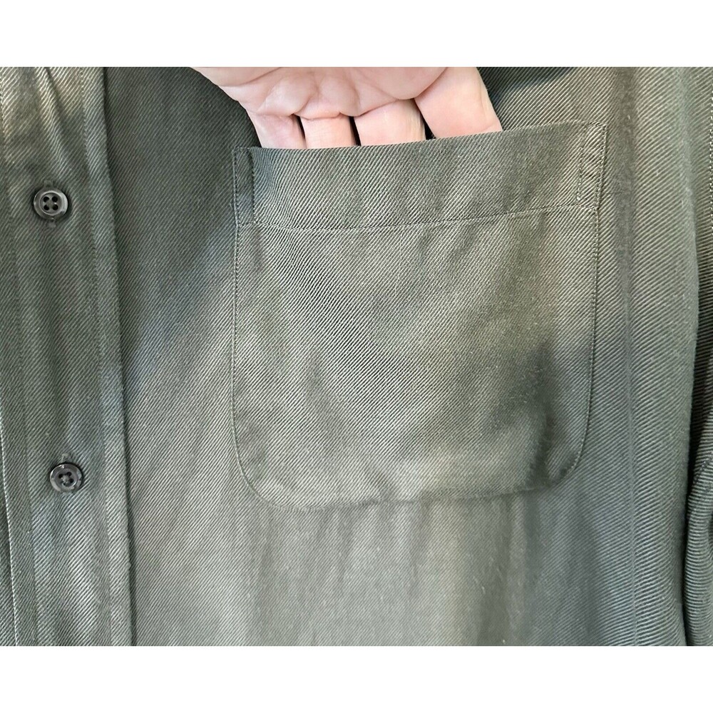 Brooks Sport Men's‎ Button Down Shirt Size Medium Charcoal 100% Cotton - Picture 4 of 10